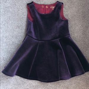 Purple Velvet Dress